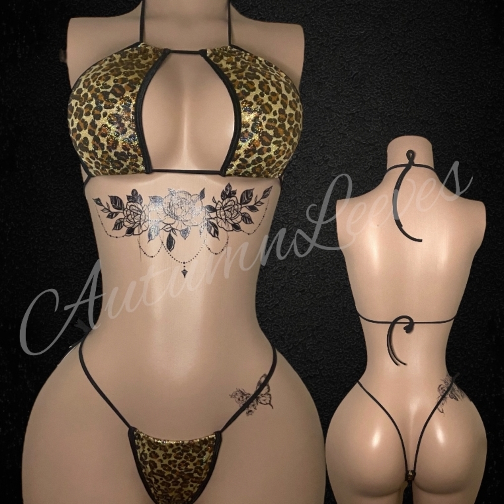 Leopard Print Bikini Set